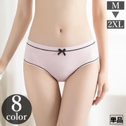 スタンダードショーツ 単品 1枚 レディース 女性用 インナー 下着 パンツ リボン ノーマルレッグ ライン かわいい キュート 大きいサイズ