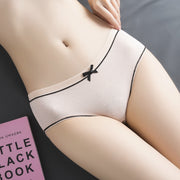 スタンダードショーツ 単品 1枚 レディース 女性用 インナー 下着 パンツ リボン ノーマルレッグ ライン かわいい キュート 大きいサイズ