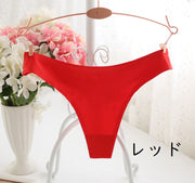 Tバック ショーツ レディース インナー セクシー 無地 シンプル 単色 響きにくい シームレス タンガ パンティー パンツ ナイトウェア 女性用 下着 婦人