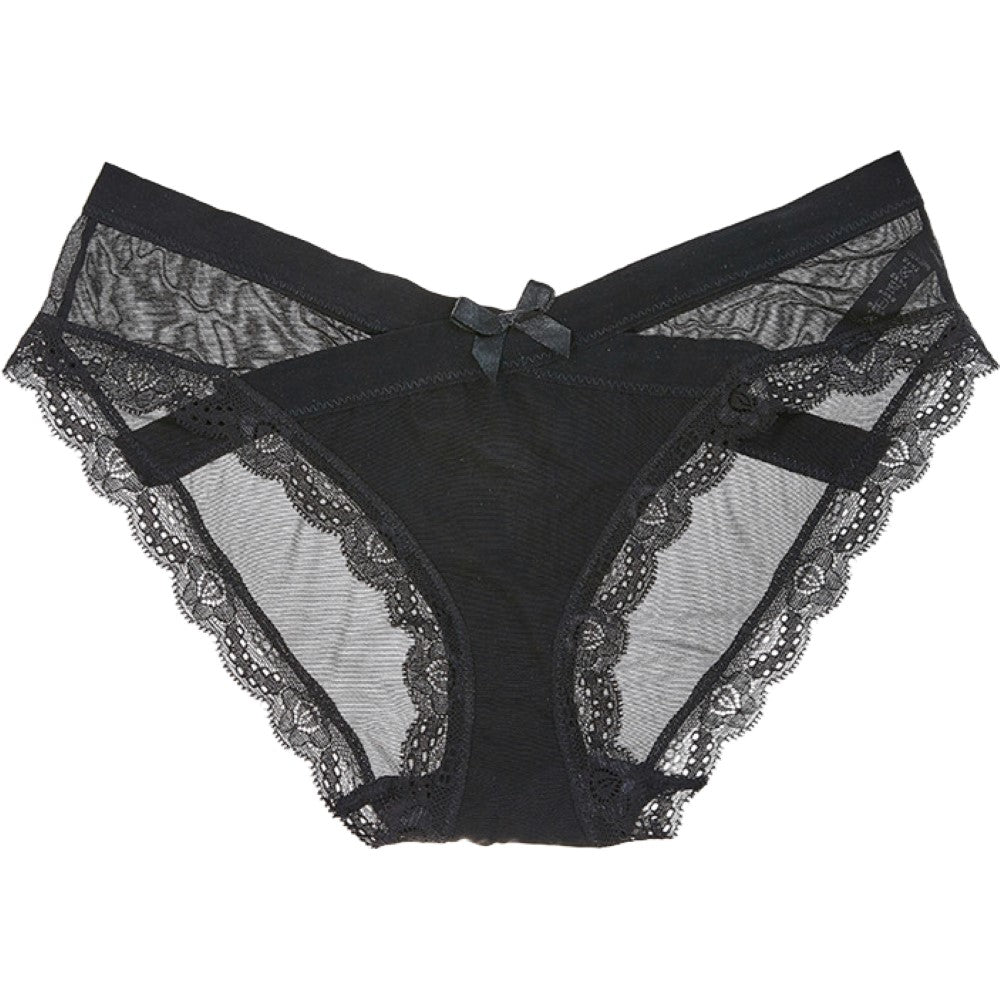 ヒップハンガーショーツ レディース インナー パンツ パンティー 下着 レース リボン 透け感 シースルー セクシー 可愛い おしゃれ 女子力アップ 女性用 婦人用 白 黒 ブルー グレー レッド