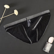 ブリーフ メンズ 男性 下着 ショーツ インナー パンツ 前閉じ 3D 立体 透け感 シースルー 無地 単色 シンプル セクシー アンダーウェア 大きいサイズ