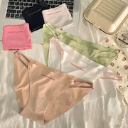 ヒップハンガーショーツ 2枚セット レディース 下着 パンツ ローライズ フルバック 紐パン風 無地 ロゴ 響きにくいシームレス