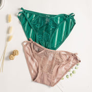 ショーツ ヒップハンガーショーツ 単品 ローライズ 紐 レース シースルー 透け感 セクシー 下着 インナー パンツ パンティ ランジェリー 女性用 婦人用 ストライプ おしゃれ