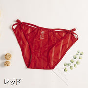 ショーツ ヒップハンガーショーツ 単品 ローライズ 紐 レース シースルー 透け感 セクシー 下着 インナー パンツ パンティ ランジェリー 女性用 婦人用 ストライプ おしゃれ