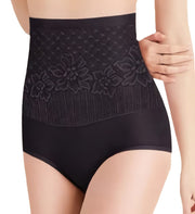 ショーツ スタンダード ハイウエスト レディース パンツ パンティー インナー 大きいサイズ 股上深め 深履き お腹すっぽり 花柄 女性下着 婦人