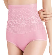 ショーツ スタンダード ハイウエスト レディース パンツ パンティー インナー 大きいサイズ 股上深め 深履き お腹すっぽり 花柄 女性下着 婦人