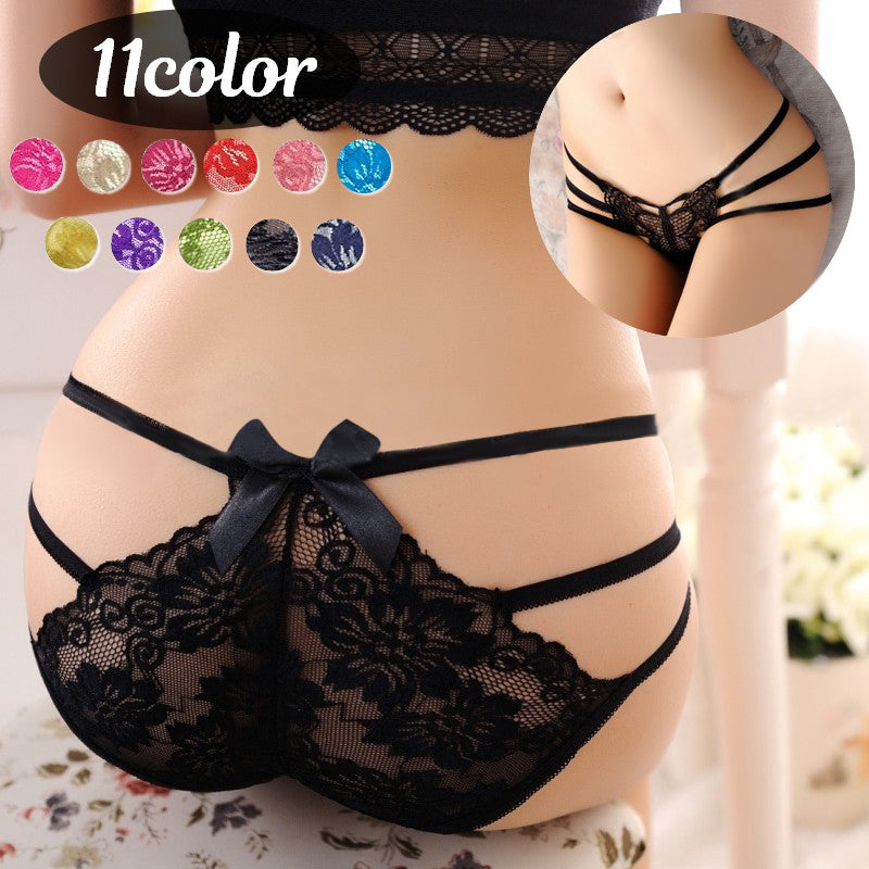 ヒップハンガーショーツ レディース インナー パンツ パンティ 下着 総レース リボン シースルー 透け感 エレガンス セクシー キュート かわいい 繊細 レーシー ローライズ ランジェリー