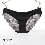 ヒップハンガーショーツ ローライズ バックレースショーツ シームレス レディース 婦人 インナー パンツ 下着 肌着 花柄レース 股上浅め シンプル アウターに響きにくい セクシー おしゃれ かわいい 大きいサイズ