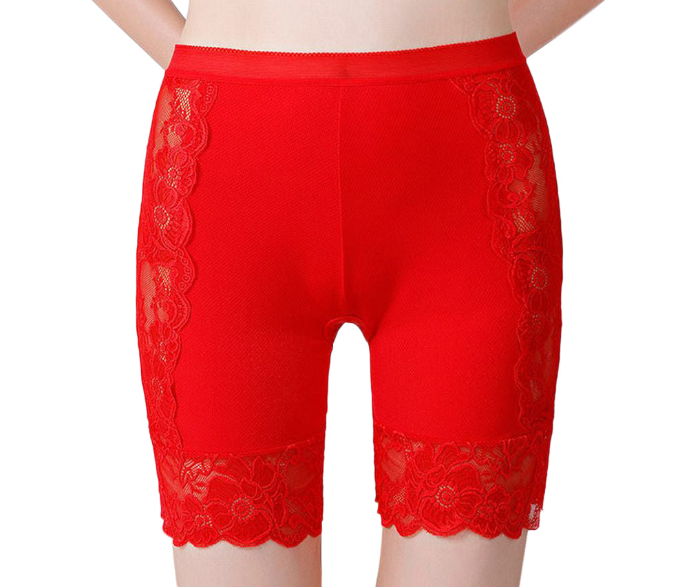 ボックスショーツ 単品 3分丈 ショーツ ハイウエスト パンツ パンティ 下着 レディース 女性 婦人 大きいサイズ有 花柄 レース 単色 おしゃれ かわいい