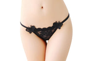 ヒップハンガー ショーツ パンツ パンティー 紐パン レディース 下着 インナー ローライズ レース 蝶々 花柄 フラワー セクシー おしゃれ 大人女子 女性用