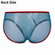 ビキニブリーフ メンズショーツ 男性用下着 パンツ ローライズ ヒップハング フルバック メッシュ シースルー 伸縮性 セクシー