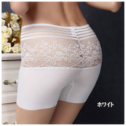 ボクサーショーツ ボックスショーツ レースパンツ ショートスパッツ パンティ インナー 下着 レディース 女性用 3分丈 シンプル シースルレース 無地 黒 白 肌色 ベージュ ヒップアップ 美尻 ボディメイク セクシー SEXY
