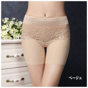 ボクサーショーツ ボックスショーツ レースパンツ ショートスパッツ パンティ インナー 下着 レディース 女性用 3分丈 シンプル シースルレース 無地 黒 白 肌色 ベージュ ヒップアップ 美尻 ボディメイク セクシー SEXY
