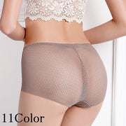 スタンダードショーツ レディース 下着 パンツ パンティ 単品 無地 レース ハイウエスト シースルー セクシー おしゃれ 女性 透け感