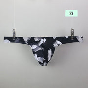 Tバックショーツ メンズ 男性用 下着 ローライズ タンガ ソング おしゃれ セクシー 総柄 パンツ 浅め アンダーウェア ビキニブリーフ インナー 贈り物 プレゼント 肌着 紳士用