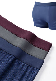 ボクサーパンツ ボクサーブリーフ メンズ 大きいサイズ 男性用下着 インナー 前閉じ 無地 薄手 メッシュ 通気性 抗菌 涼しい