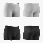 ボクサーパンツ ボクサーブリーフ メンズ 男性用 大きいサイズあり 下着 インナー アンダーウェア シームレス 肌着 前閉じ 前とじ 通気性 3D 立体成型 単色 無地 シンプル おしゃれ かっこいい デイリー 普段使い パンツ 父の日 ギフト 贈り物 紳士用 L XL 2XL 3XL
