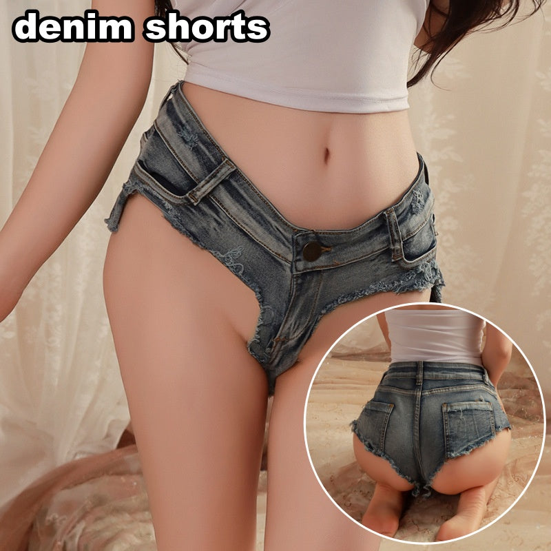 デニムショーツ デニムパンツ ローライズ レディース 女性 インナー ランジェリー ボトムス セクシー ハイレグ デニム かわいい おしゃれ 婦人