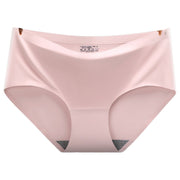 スタンダードショーツ シームレス レディース パンティ 単品 インナー 下着 フルバック ブリーフ アンダーウエア 無地 シンプル ホワイト ブラック ベージュ