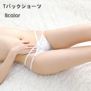 Tバックショーツ ショーツ レディース 女性 パンツ Tバック サイド 紐 リボン レース セクシー おしゃれ きれいめ 下着 インナー