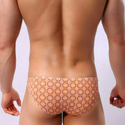 メンズショーツ ビキニパンツ ショート おしゃれ 柄物 フラワー オレンジ メンズ 男性 メンズ用下着 男性用インナー 小さめ M L XL XXL セクシー