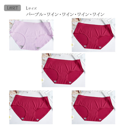 ショーツ 5枚セット シームレスショーツ シームレス スタンダード レディース L8 バリエーション画像