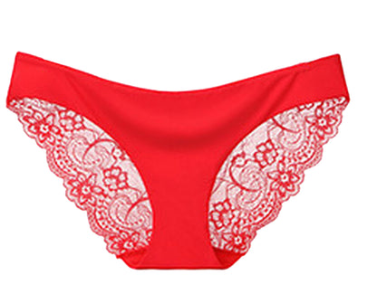 レディースショーツ スタンダード バックレース 単品 パンツ パンティー レッド バリエーション画像