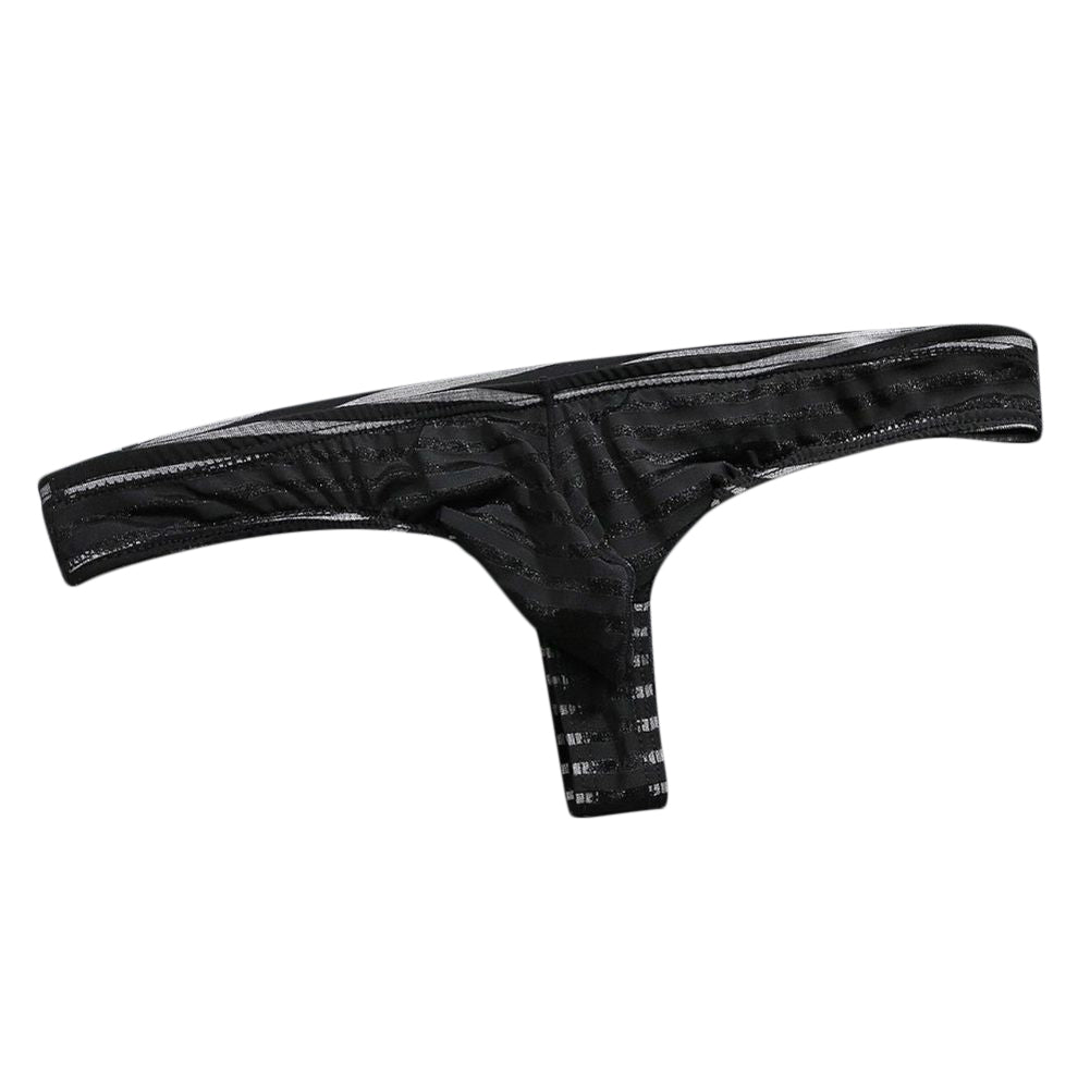 Tバックショーツ パンツ メンズ 男性 下着 アンダーウェア シースルー 薄手 股上浅め ヒップハンガー 立体的 立体縫製 総柄 ボーダー ホワイト ブラック レッド シンプル セクシー 蒸れにくい