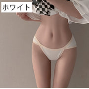 ヒップハンガーショーツ ヒップハング レディース パンツ パンティー 女性下着 インナー ローライズ ハイレグ おしゃれ かわいい バイピング ツートンカラー シンプル シック スタイリッシュ 婦人用