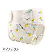 おむつカバー 布おむつ用カバー  ベビー用品 赤ちゃん 新生児 マジック テープ 北欧テイスト 家 シカ パイナップル フラミンゴ キツネ イラスト プリント ギャザー 立体的デザイン かわいい おしゃれ ベビーグッズ 育児用品 お世話用品 出産準備 オムツカバー インナー 下着 女の子 男の子 女児 男児