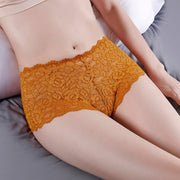 ボックスショーツ ボクサーパンツ レディース インナー 下着 ボーイレッグ フルバック 花柄総レース シースルー セクシー 透け感