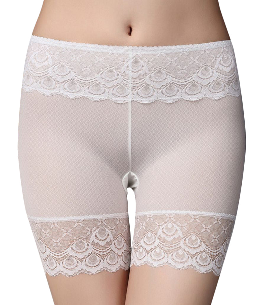 ボックスショーツ ボクサーショーツ ショートスパッツ パンツ パンティ インナー 下着 レディース 女性用 3分丈 シンプル レース 無地 黒 白 肌色 ベージュ ヒップアップ 美尻 ボディメイク