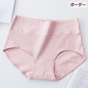 スタンダードショーツ レディース 女性用 インナー 下着 パンツ ボーダー ハート ロゴ フルバック カジュアル 可愛い パンティ デイリー 普段使い アンダーウェア 大きいサイズ 婦人用 ピンク