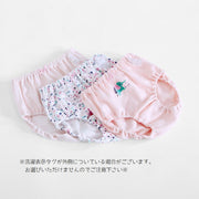 子供用ショーツ 3枚組 キッズ ジュニア スタンダード ボクサー パンツ 女の子 女児 下着 インナー アンダーウエア ピンク ホワイト 花柄