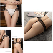 Tバックショーツ パンティ パンツ シースルー リボン シームレス ローウエスト 伸縮性 涼しい 通気性 快適 レディース セクシー