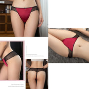Tバックショーツ パンティ パンツ シースルー リボン シームレス ローウエスト 伸縮性 涼しい 通気性 快適 レディース セクシー