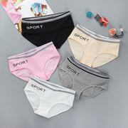 女の子用ショーツ スタンダード ノーマル 単品 パンツ パンティー 子供用 キッズ インナー 下着 英字ロゴ アルファベット 英語 スポーティー シンプル こども用 子ども用 女児 小学生 KIDS