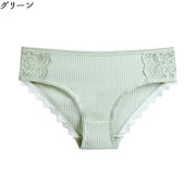 スタンダードショーツ レディース 女性用 レース パンティー パンツ 花柄 リブ かわいい おしゃれ 上品 インナー 女性下着 婦人用
