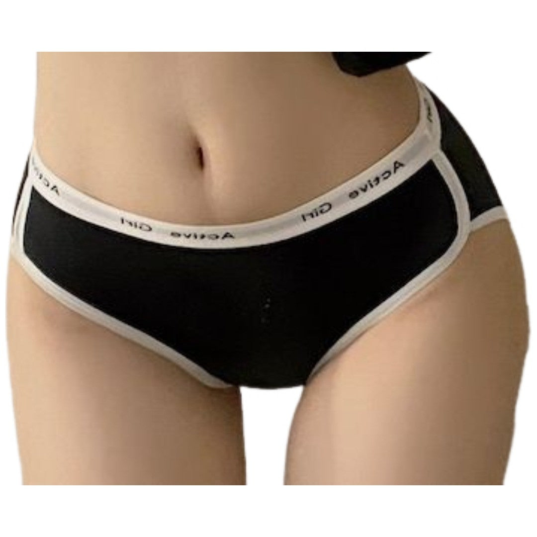 ヒップハンガーショーツ レディース 女性用 インナー ロゴ パンツ パンティー 下着 単品 肌着 カジュアル シンプル 可愛い 普段使い デイリー 婦人用 女の子 黒 白 グレー 肌色