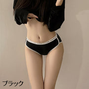 ヒップハンガーショーツ レディース 女性用 インナー ロゴ パンツ パンティー 下着 単品 肌着 カジュアル シンプル 可愛い 普段使い デイリー 婦人用 女の子 黒 白 グレー 肌色