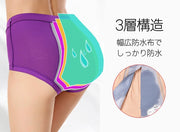 サニタリーショーツ 3枚セット 生理用パンツ ポケット付き カイロ入れ 大きいサイズ ハイウエスト フルバック お腹すっぽり お尻しっぽり 温活 ショーツセット パンツ パンティ ショーツ インナー レディース 女性下着 婦人下着 シンプル 無地