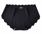 スタンダードショーツ シームレス レディース 単品 パンツ パンティー ひびきにくい スカラップ 無地 下着 シンプル かわいい おしゃれ インナー 女性用 婦人用
