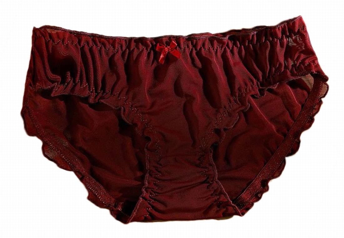 ショーツ レディース メッシュ パンツ パンティ ローライズ ワイン バリエーション画像
