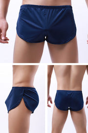 ふんどしトランクス メンズ 男性用下着 紳士用 インナー パンツ 肌着 アンダーウェア サイドスリット 締め付けない 通気性 単色 シンプル 無地 蒸れ防止 おしゃれ かっこいい プレゼント ギフト 大きいサイズ