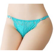 Tバック ショーツ レディース パンツ パンティー 下着 単品 レース サイズ調整可能 透け感 シースルー エレガント 上品 セクシー 通気性 女子力アップ 婦人用 女性用 黒 白 ネイビー レッド グリーン ローズ