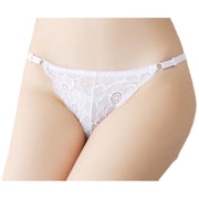 Tバック ショーツ レディース パンツ パンティー 下着 単品 レース サイズ調整可能 透け感 シースルー エレガント 上品 セクシー 通気性 女子力アップ 婦人用 女性用 黒 白 ネイビー レッド グリーン ローズ