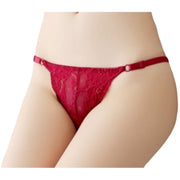 Tバック ショーツ レディース パンツ パンティー 下着 単品 レース サイズ調整可能 透け感 シースルー エレガント 上品 セクシー 通気性 女子力アップ 婦人用 女性用 黒 白 ネイビー レッド グリーン ローズ