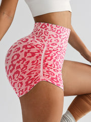 ヨガパンツ レディース 女性 ヨガ ヨガウェア ハイウエスト ショートパンツ トレーニングパンツ フィットネスパンツ フィット スリム ヒョウ柄 お洒落