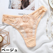 ショーツ Tバックショーツ タンガ レディース 女性 下着 インナー ローライズ 総レース 花柄 リボン 大人可愛い おしゃれ ティーバック パンティ パンツ 婦人下着