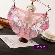 スタンダードショーツ 単品 パンツ Lサイズ パンティー インナー 下着 レディース 女性 婦人用 おしゃれ かわいい 透け感 刺繍 レース クロスデザイン フルバック エレガント セクシー アンダーウェア